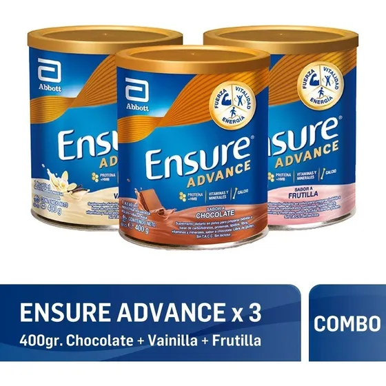 Ensure Advance X400 Gr Mix De Chocolate Vainilla Y Frutilla Sabor No