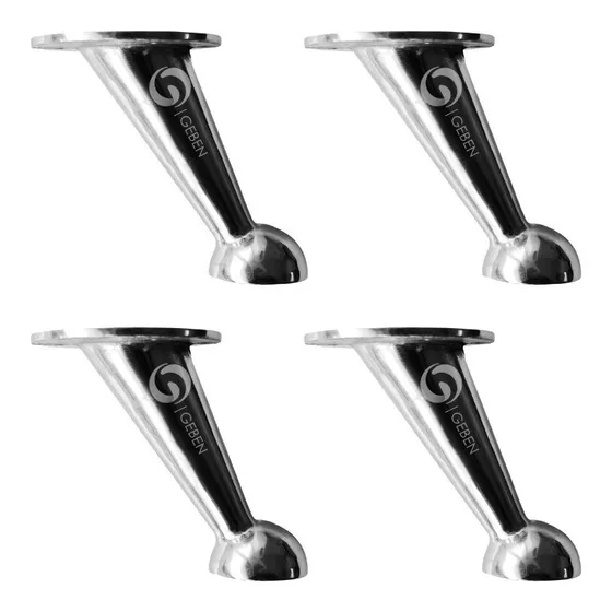 Pata Metal Bocha Con Regaton Pvc Pack X 4