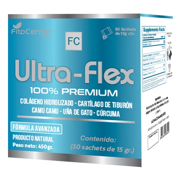 Ultra Flex Fitocenter Colageno Hidrolizado - Curcuma 450g