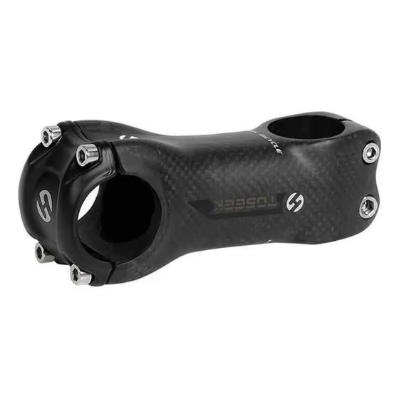 Stem Bicicleta Toseek Full Carbono Ttt 3k 6 Degree Matte Pem Negro 8 Cm