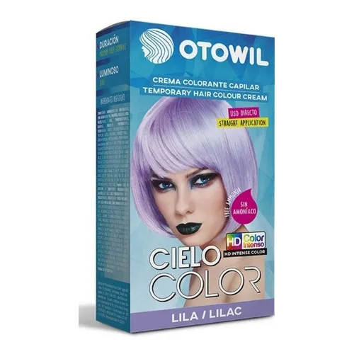 Tintura Otowil Cielo Color Crema colorante capilar Otowil Fantasía Tono Lila x6 sobres