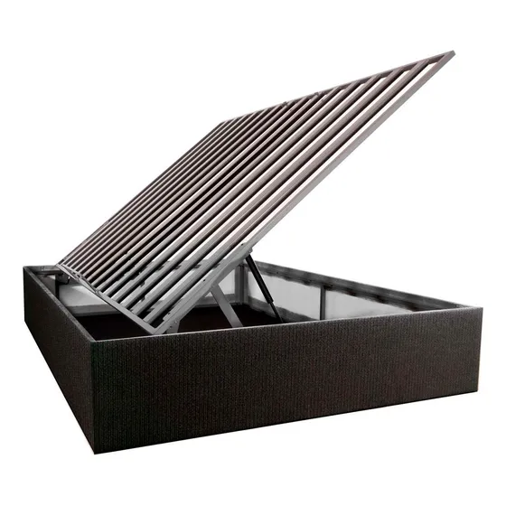 Base De Cama Closet Individual Dormimundo Color Gris