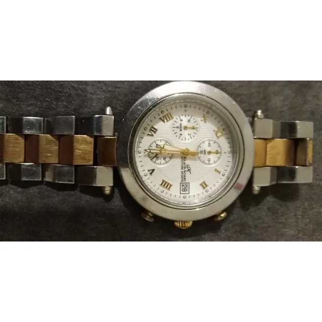 Reloj Klaus Dorado Y Acero 