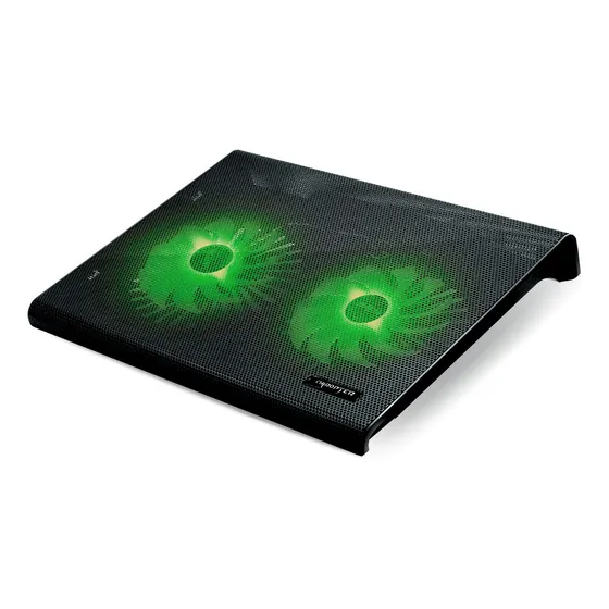 Base Soporte Cooler Notebook Wesdar K-8028f Disipador Calor Color Negro Color Del Led Azul