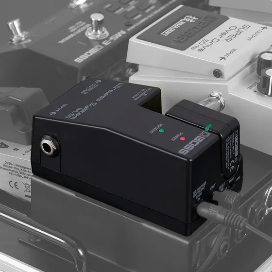 Transmissor Receptor Instrumentos P10 Sem Fio Boss Wl-50 Cor Preto