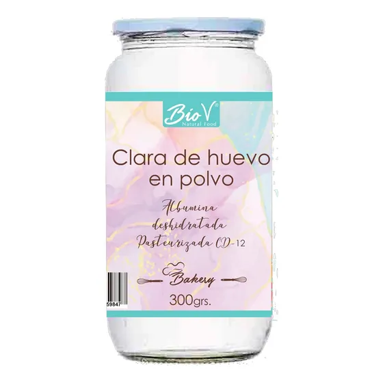 Albumina Clara De Huevo Deshidratada 300gr Keto Bio V