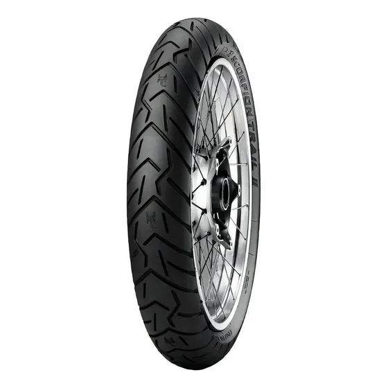Pneu dianteira para moto Pirelli Scorpion Trail II sem câmara de 110/80 R19 V 59 x 1 unidade