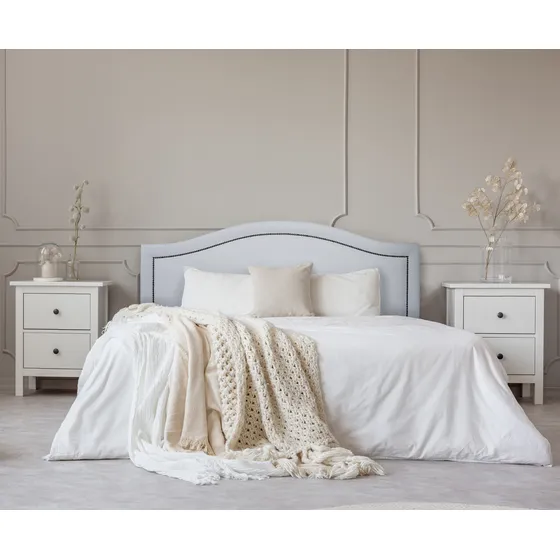 Cabeceira King Estofada - Curva Luxo Com Tachas 193 X 60
