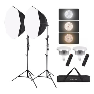 1 Juego De Kit De Iluminación Softbox Caja Blanda Octogonal 1 Juego De Kit De Iluminación Softbox Caja Blanda Octogonal
