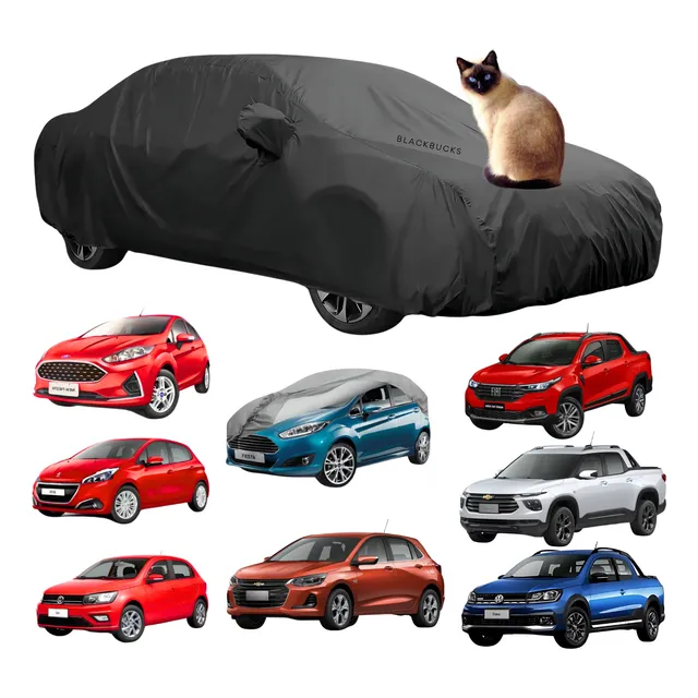 Funda Cubre Auto Lona Impermeable Afelpada Cobertor De Auto