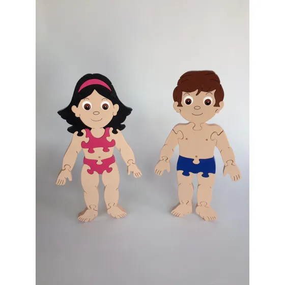 Rompecabezas Del Cuerpo Humano Version Vestida Juego Didácti