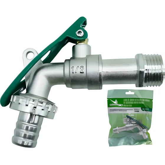 Llave De Chorro 1/2 PuLG Con Palanca Y Pico