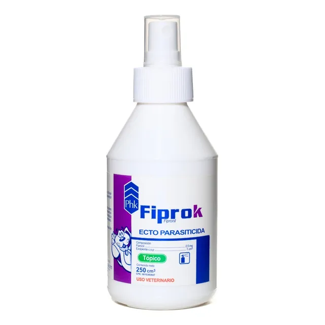 Phk Fiprok 100ml Desparasitante Para Perros Y Gatos