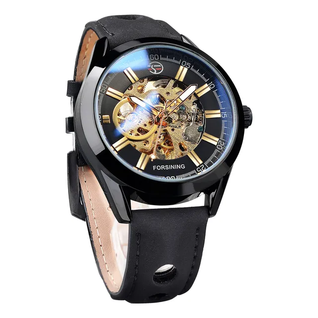 Forsining 3d Black Hardlex Glass Mens Transparent 991yv