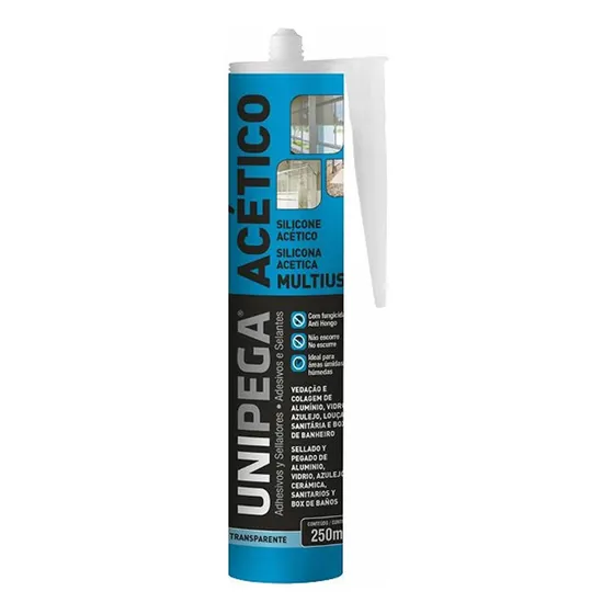 Adhesivo Sellador Blanco Silicona Multipropósito Unipega
