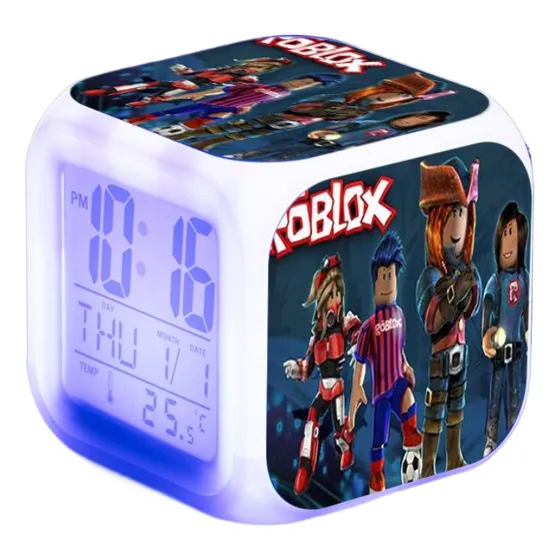 Reloj Despertador Digital Led Roblox, Moderno, Reloj Electró