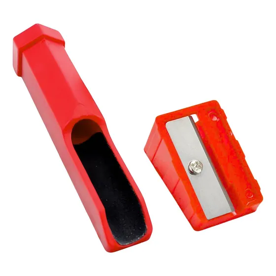 1 Lixa Ajustador De Solas De Tacos De Sinuca + Apontador Cor Vermelho
