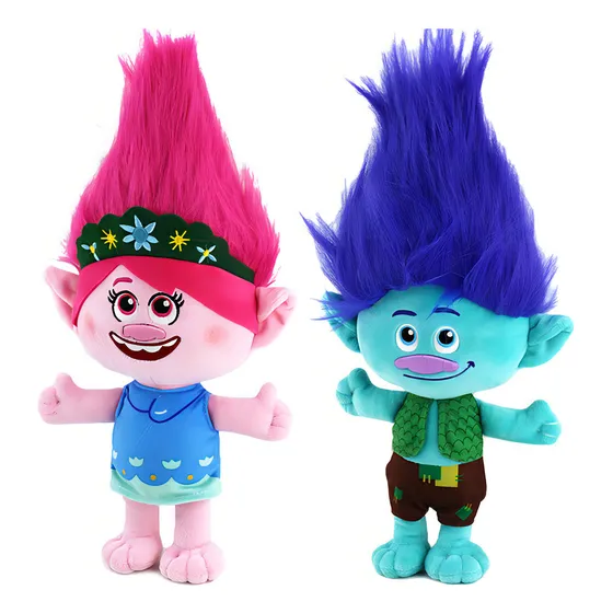 Muñeca de peluche Bobbi Blanche de Trolls Band Together, 2 piezas de color, 2 unidades