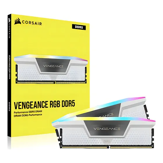 Memória Corsair Vengeance Rgb (2x16gb) Ddr5 6000mhz Branco