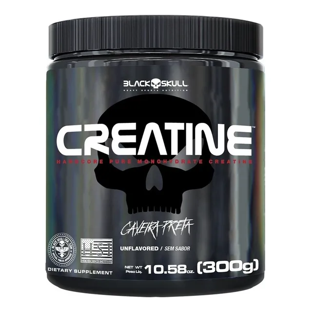 Suplemento Black Skull 100% Creatina de 300g