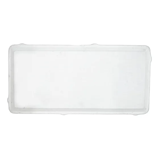 Tablilla Decorcreto Rectangular De 2cm Blanco 10 X 20