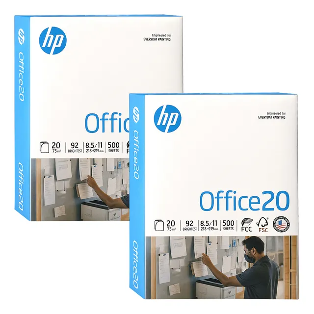 Papel Bond Carta Hp 75gr Vivid Colors 1000 Hojas Blanco