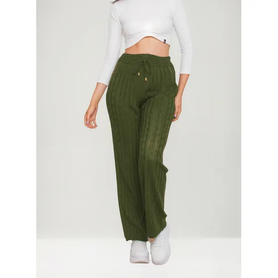 Pantalon Palazzo Tejido Mujer Amplio Otoño/invierno