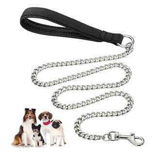 Correa De 6ft Para Perros, Cadena De Acero A Prueba De Correa De 6ft Para Perros, Cadena De Acero A Prueba De