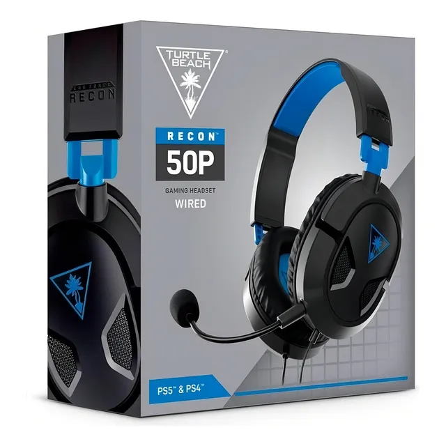 Audífonos Turtle Beach Earforce Recon 50p Ps4/ps5/pc Color Negro/azul
