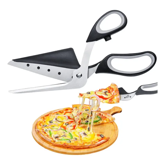 Cortador De Tijeras Para Pizza Nihome Con Espátula Para 2 En
