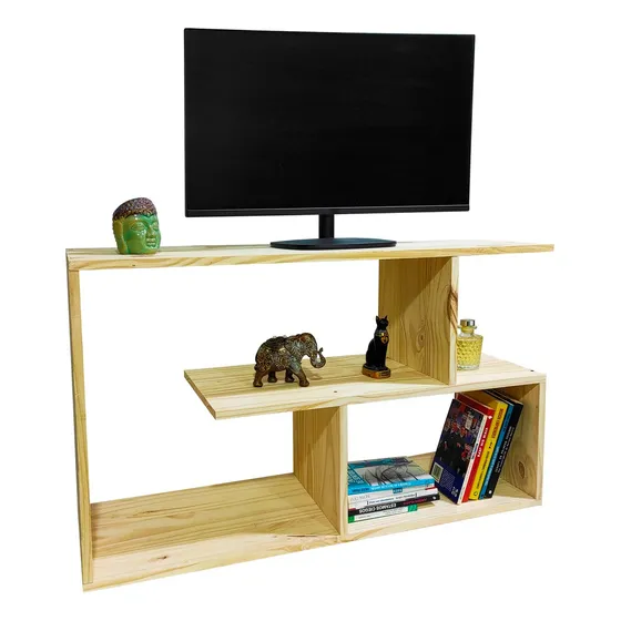 Mesa Tv Rack Minimalista Pino