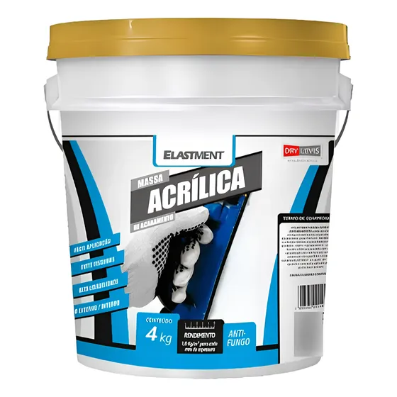 Massa Para Acabamento Drylevis 4kg Interno E Externo