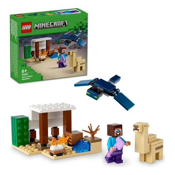 Lego Minecraft Steve Lucha Y Sobrevive En El Desierto 21251 Cantidad de piezas 75