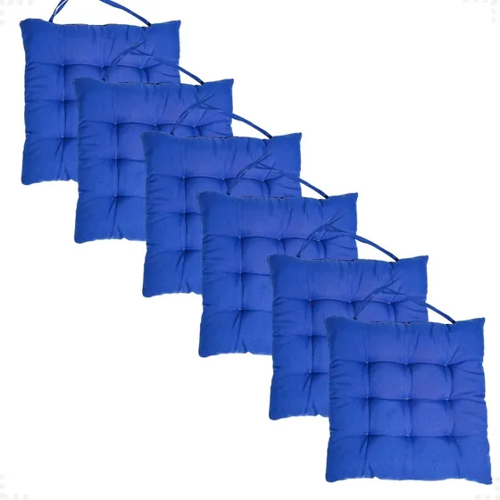 6 Assentos De Cadeira Futon 40x40-liso