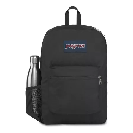 Mochila escolar JanSport Cross Town color negro diseño lisa 26L