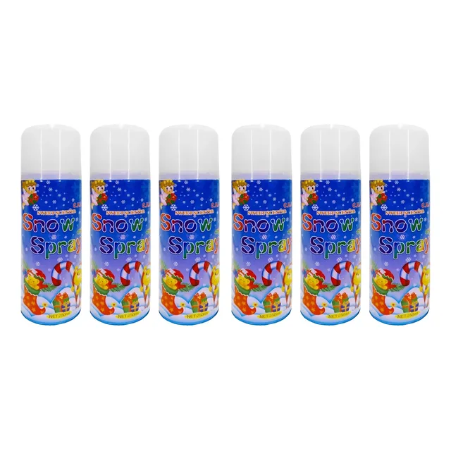 Nieve En Spray 250ml Pack X 6 Unid. Big Party Cotillón