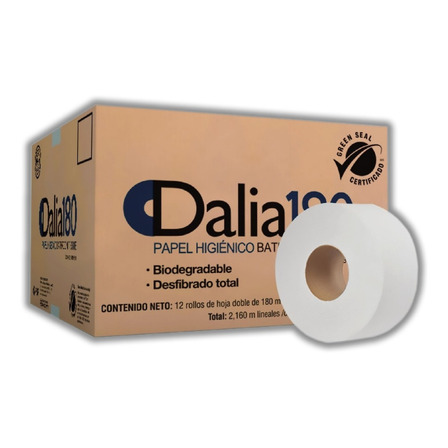 Papel Higienico Dalia 180 Mts. Hd Fapsa 12 Rollos Papel Higienico Dalia 180 Mts. Hd Fapsa 12 Rollos