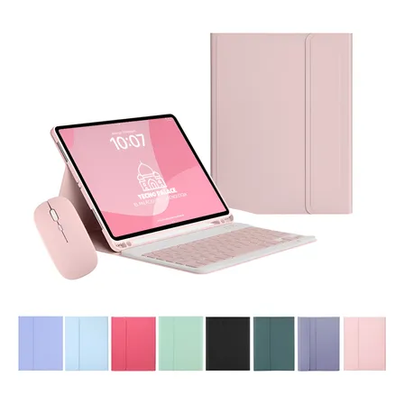 Funda Teclado + Mouse Premium Para iPad (todos Los Modelos)
