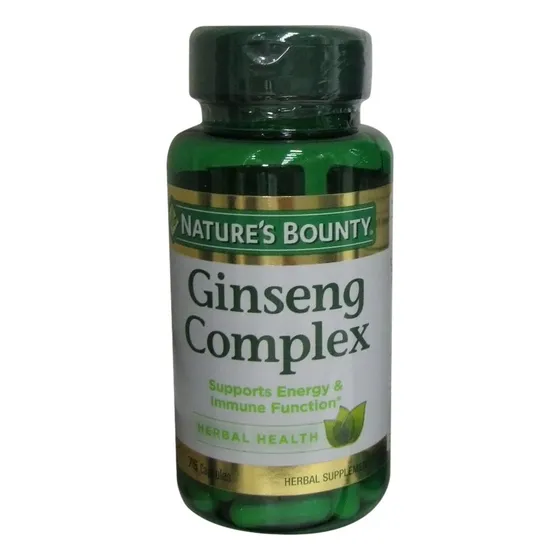 Suplemento Nature's Bounty Ginseng Complex 75 Cápsulas
