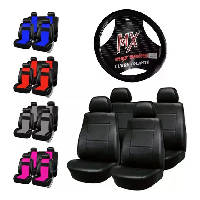 Fundas Asiento Vw Gol Trend Voyage + Cubrevolante 38cm
