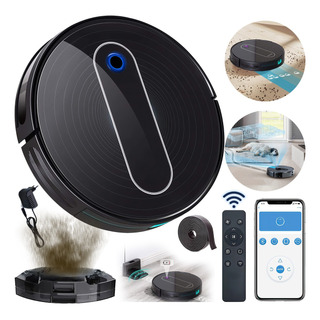 Aspiradora Robot Intelig Con Control Remoto 5en1 6000pa App Aspiradora Robot Intelig Con Control Remoto 5en1 6000pa App