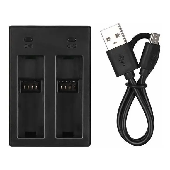 Cargador De 2 Baterias Dual + Cable Usb Gopro Hero 9