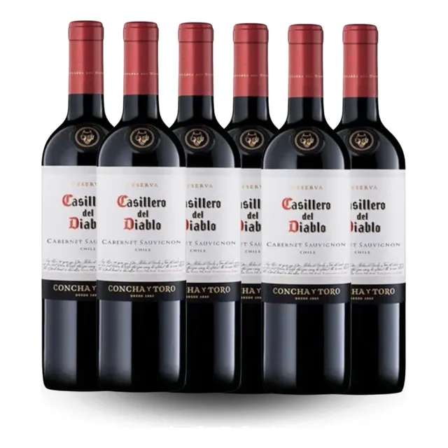 Pack X 6 Vino Casillero Del Diablo Cabernet Sauvignon 375ml