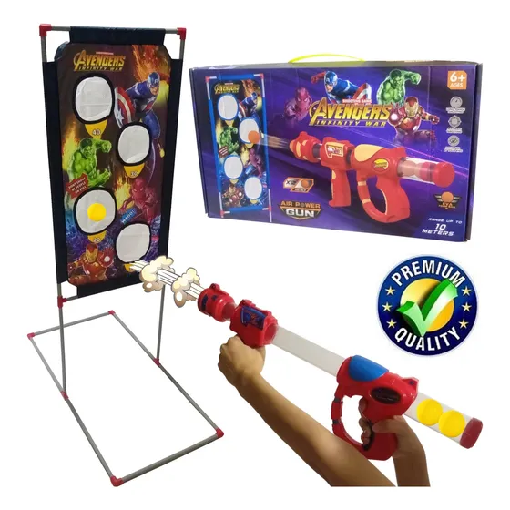 Juego Disparo De Pelotas De Foamy Para Encestar En La Malla