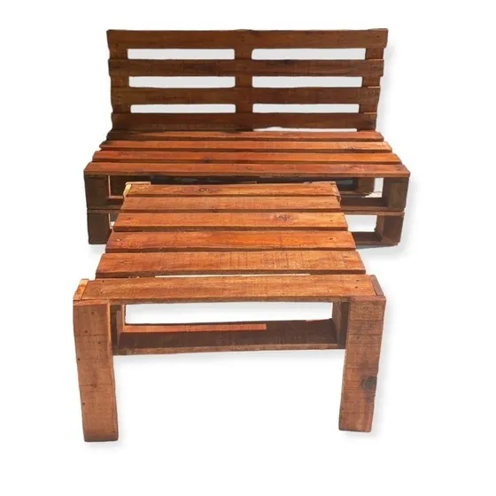 Sillón De Pallets Y Mesa 