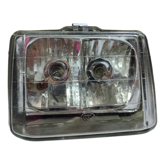 Faro Delantero Doble Bombillo Moto Horse Mica Vidrio