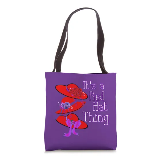 Es Un Regalo Del Sombrero Rojo De La Mano Dura Tote 4vb3s