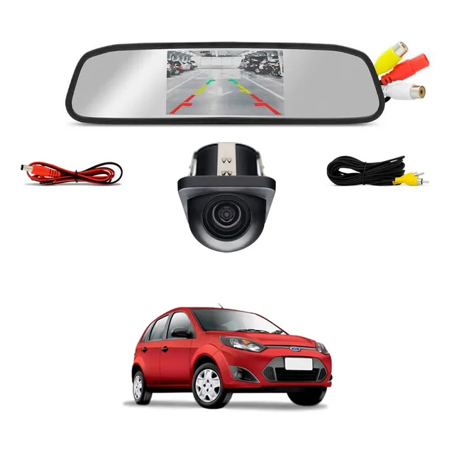 Kit Camera Retrovisor Ford Fiesta 2003 2004 2005 2006