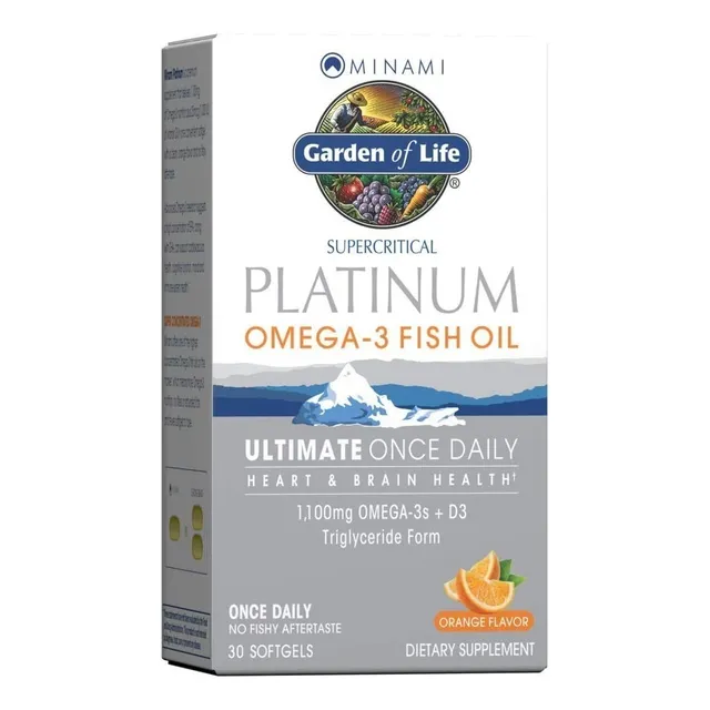 Garden Of Life Platino Omega-3s + D3 1,100mg 30 Softgels