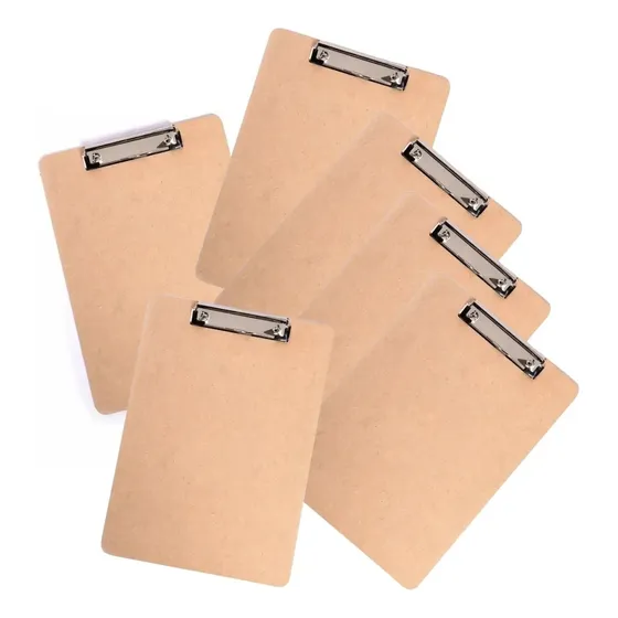 Tabla Porta Block Mdf C Broche Aprieta Papel Portablock X10